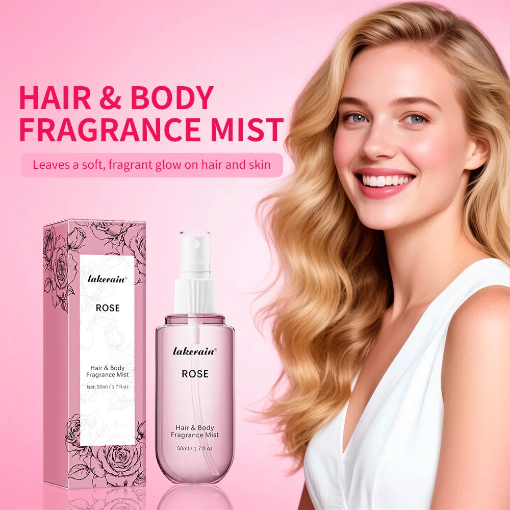 Vanilla and Rose Refreshing Hair and Body Fragrance Mist