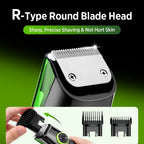 Cordless Vacuum Beard and Hair Trimmer with Waterproof Design
