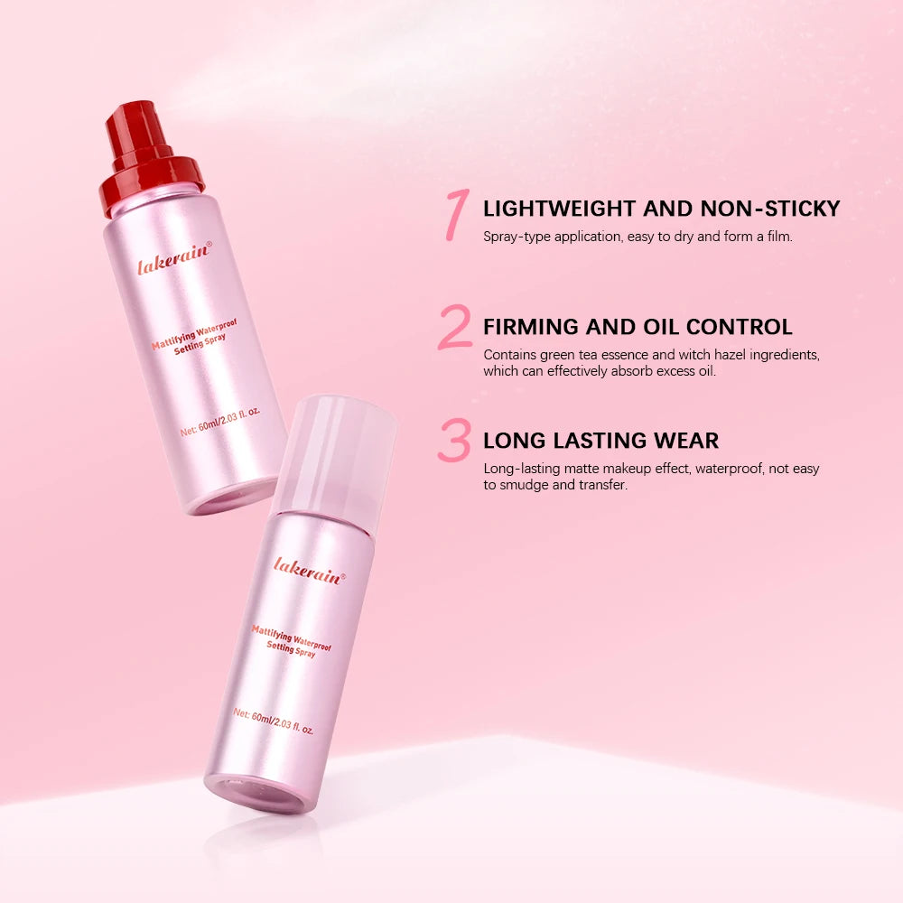 Long-Lasting Mattifying Waterproof Makeup Setting Spray - 5