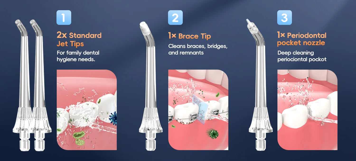 Water Flosser and Scalp Massager Combo Set - 10