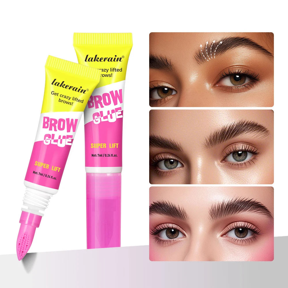 Long-Lasting Eyebrow Lamination Styling Gel with Built-In Comb