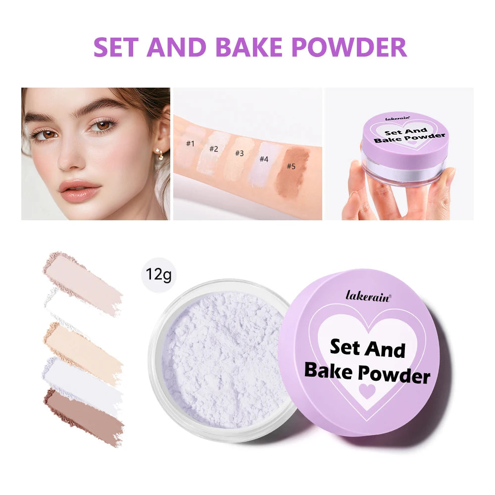 Oil-Absorbing Matte Setting and Baking Face Powder - 3
