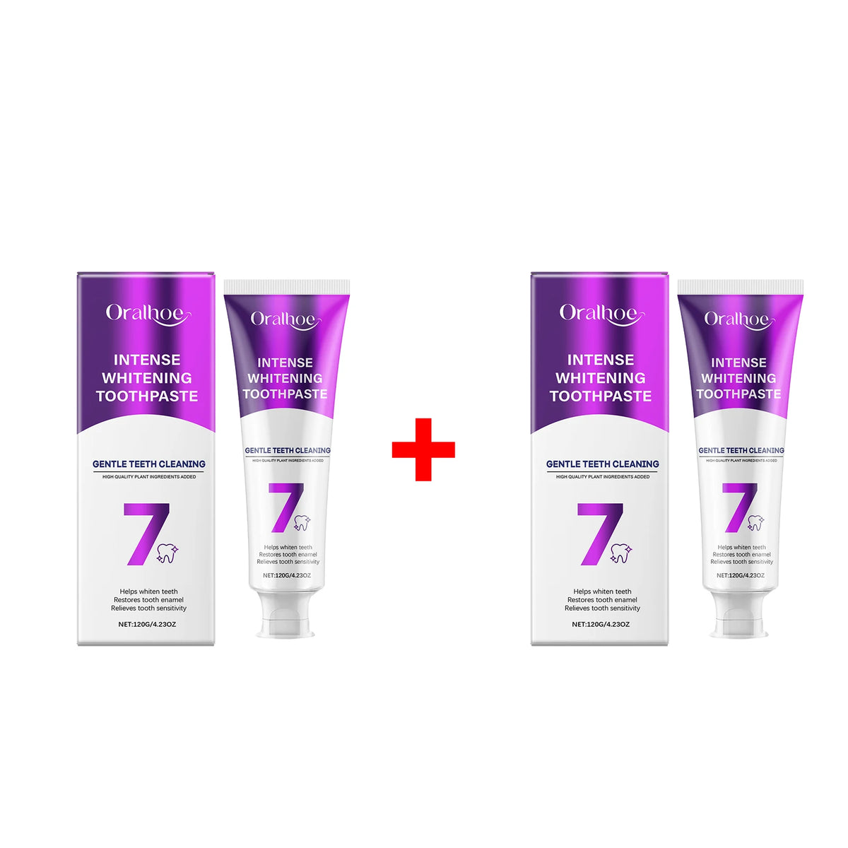 Intense Whitening Toothpaste for Stain Removal and Enamel Repair