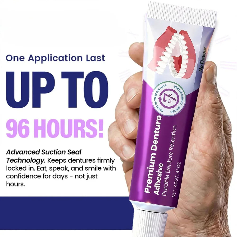 Premium Denture Adhesive Cream for Long-Lasting Comfortable Hold