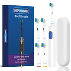 Rotating Electric Toothbrush with 5 Modes and 4 Replacement Heads