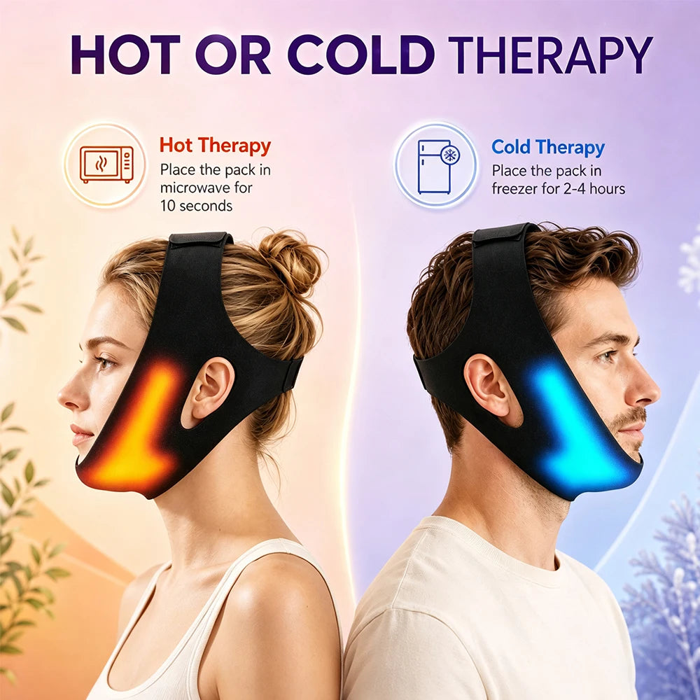 Adjustable Hot and Cold V-Line Face Lifting and Recovery Bandage