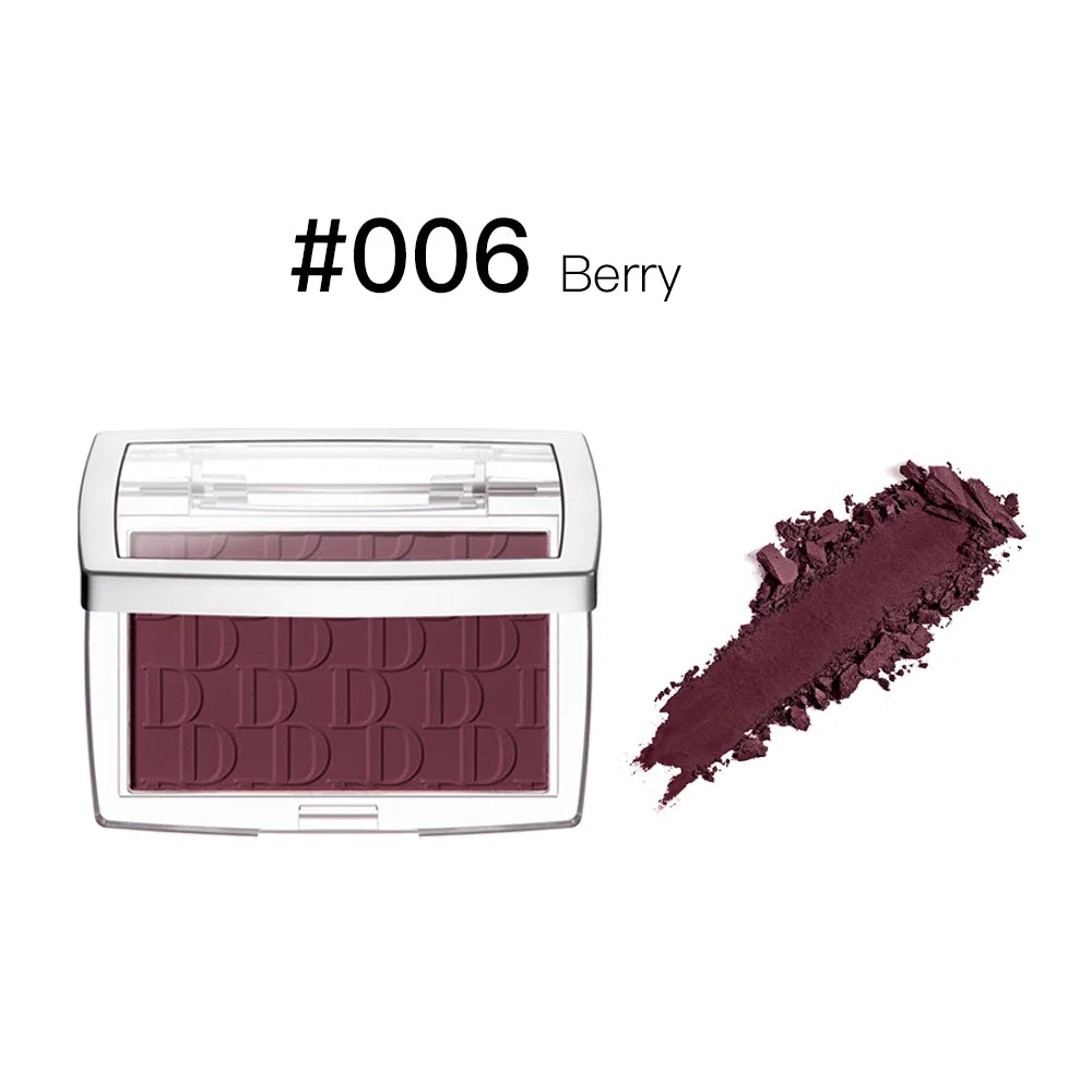 Matte Embossed Blush Palette with Professional Brush