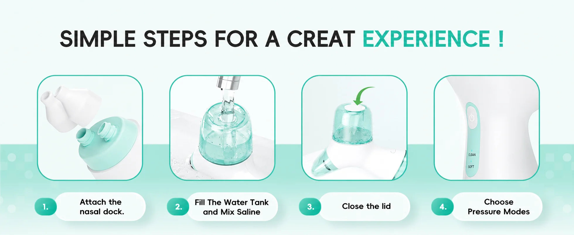Electric Nasal Irrigator for Sinus Congestion Relief - 14
