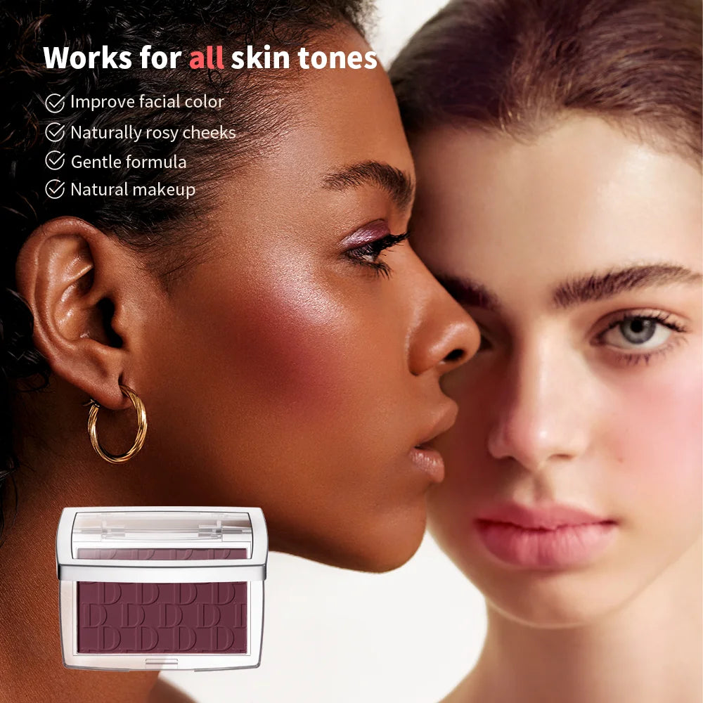 Matte Embossed Face Blush Palette