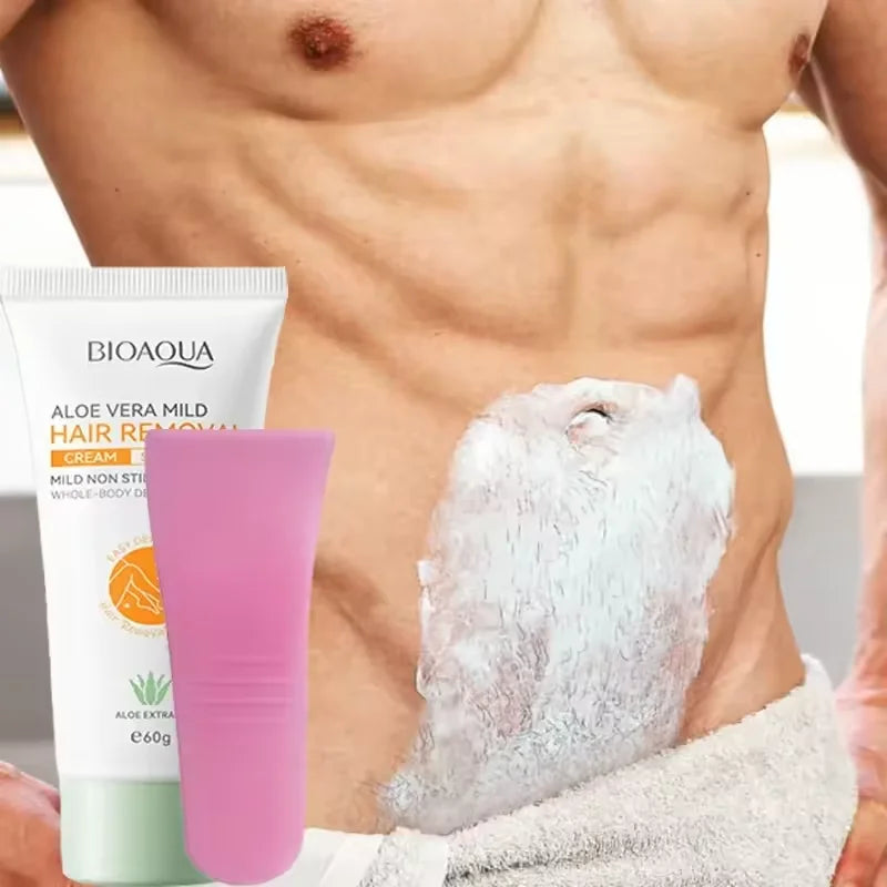 Pain-Free Aloe Vera Hair Removal Cream for Smooth Skin