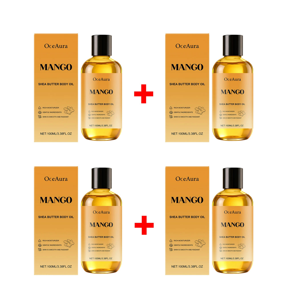 Mango Shea Butter Nourishing Body Oil for Dry Skin