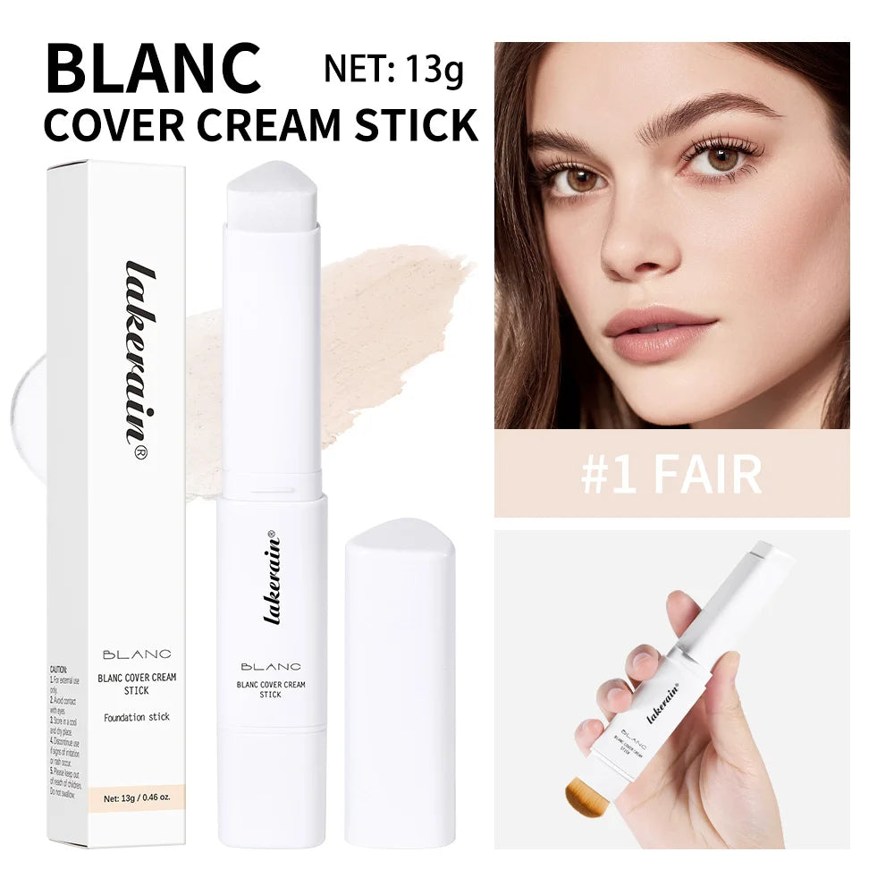 Color-Changing Foundation Stick with Detachable Blending Brush