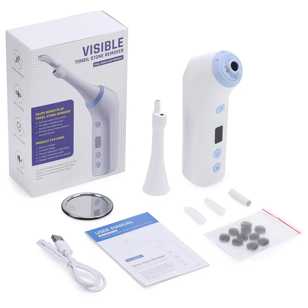 HD Visible Tonsil Stone Remover Vacuum Tool