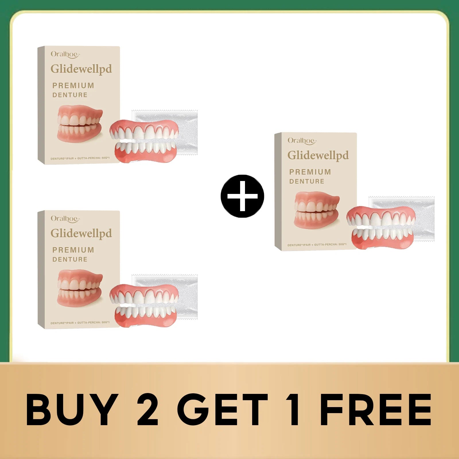 Temporary Silicone Cosmetic Dentures for Missing Teeth - 15