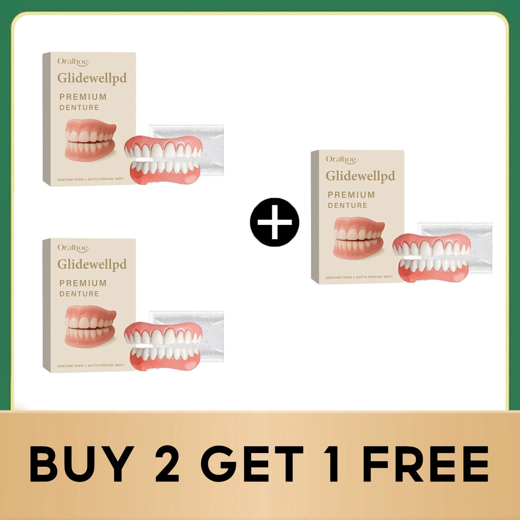 Temporary Silicone Cosmetic Dentures for Missing Teeth