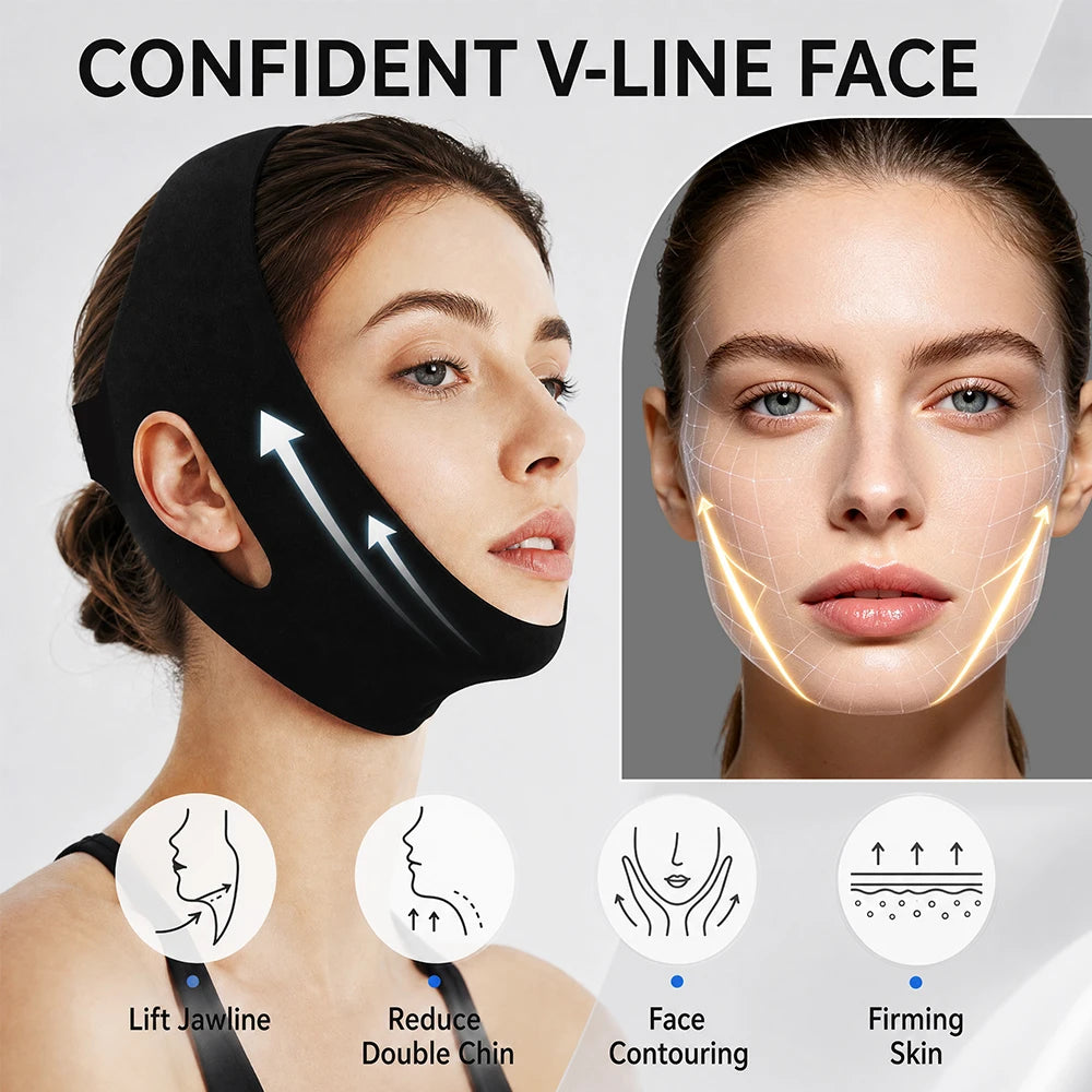 Adjustable Hot and Cold V-Line Face Lifting and Recovery Bandage