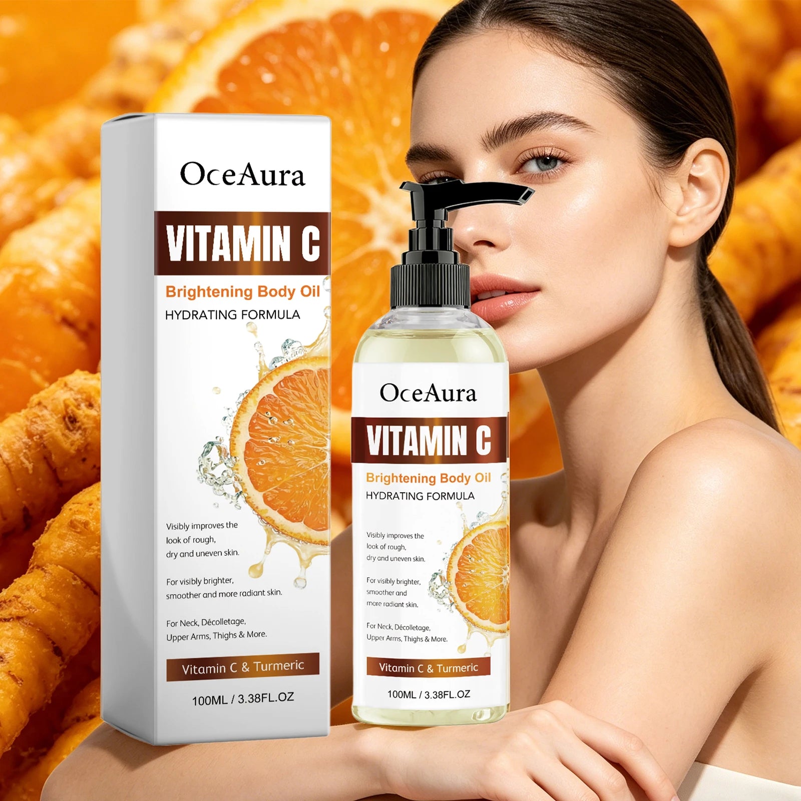Turmeric Vitamin C Brightening and Hydrating Body Oil - 7