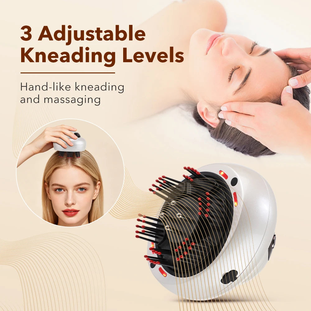 Electric Scalp Massager and Essential Oil Applicator Comb
