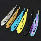 Professional Stainless Steel Folding Straight Edge Barber Razor