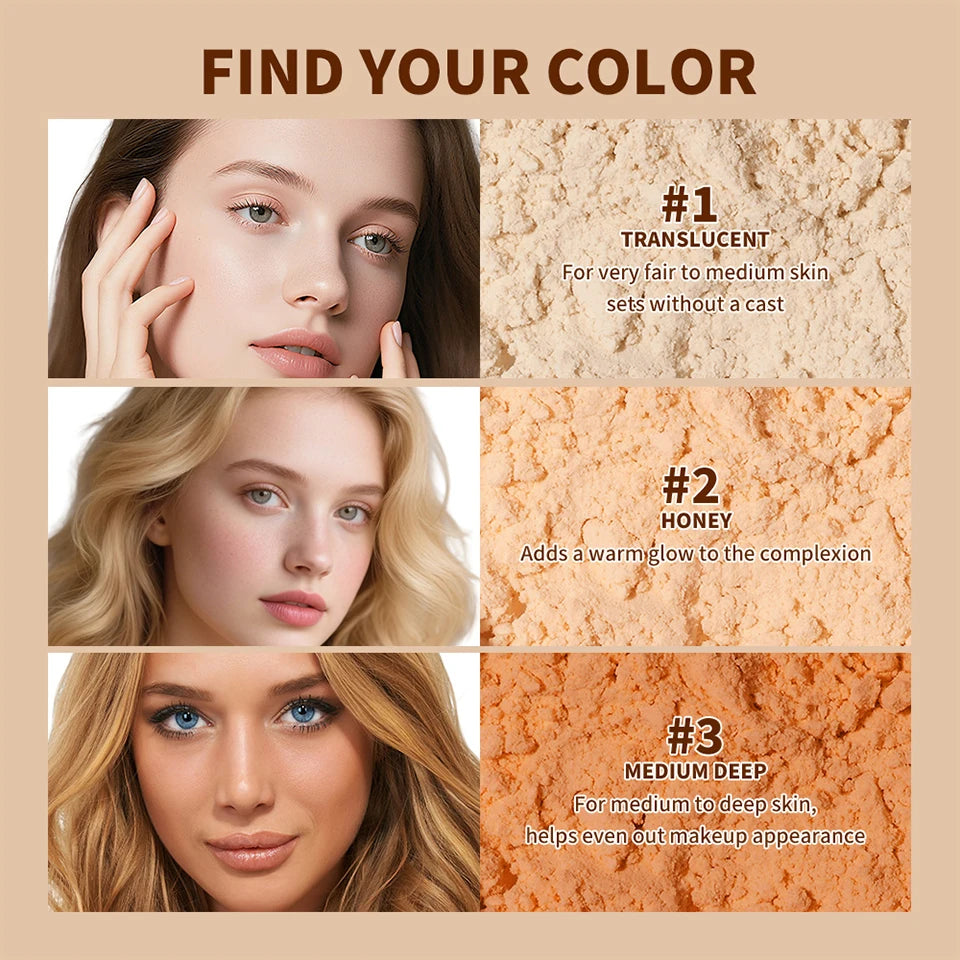 Translucent Loose Setting Powder for Matte Makeup Finish - 9