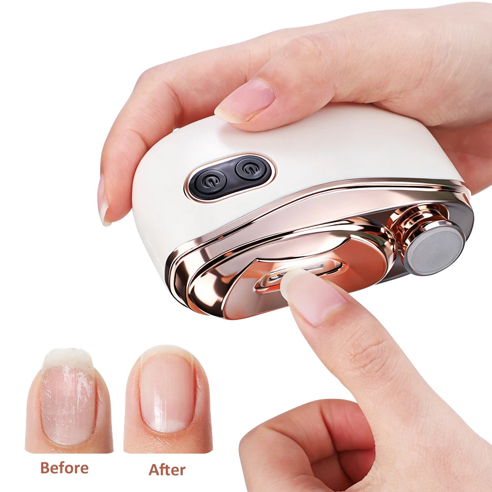 Electric Automatic Nail Clipper with LED Light - 1