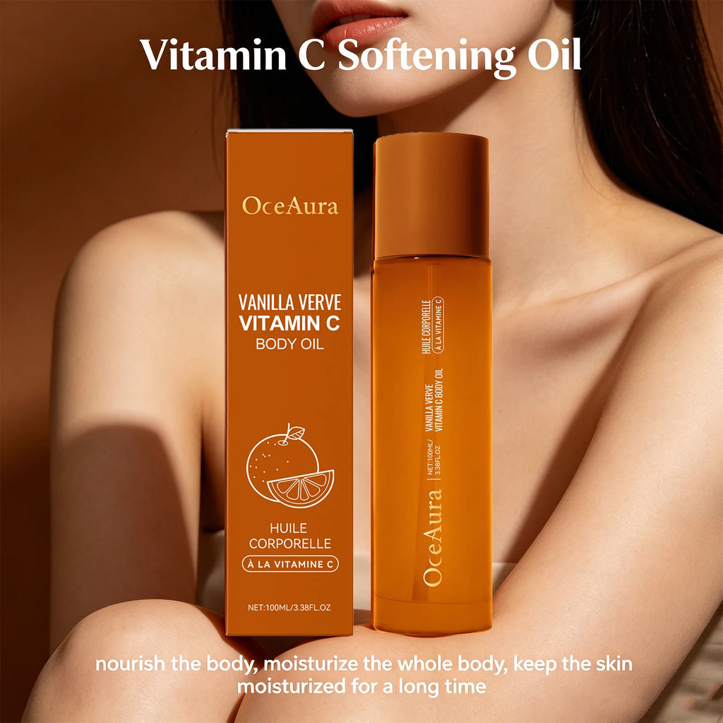 Vitamin C Brightening & Hydrating Body Oil for Dry Skin