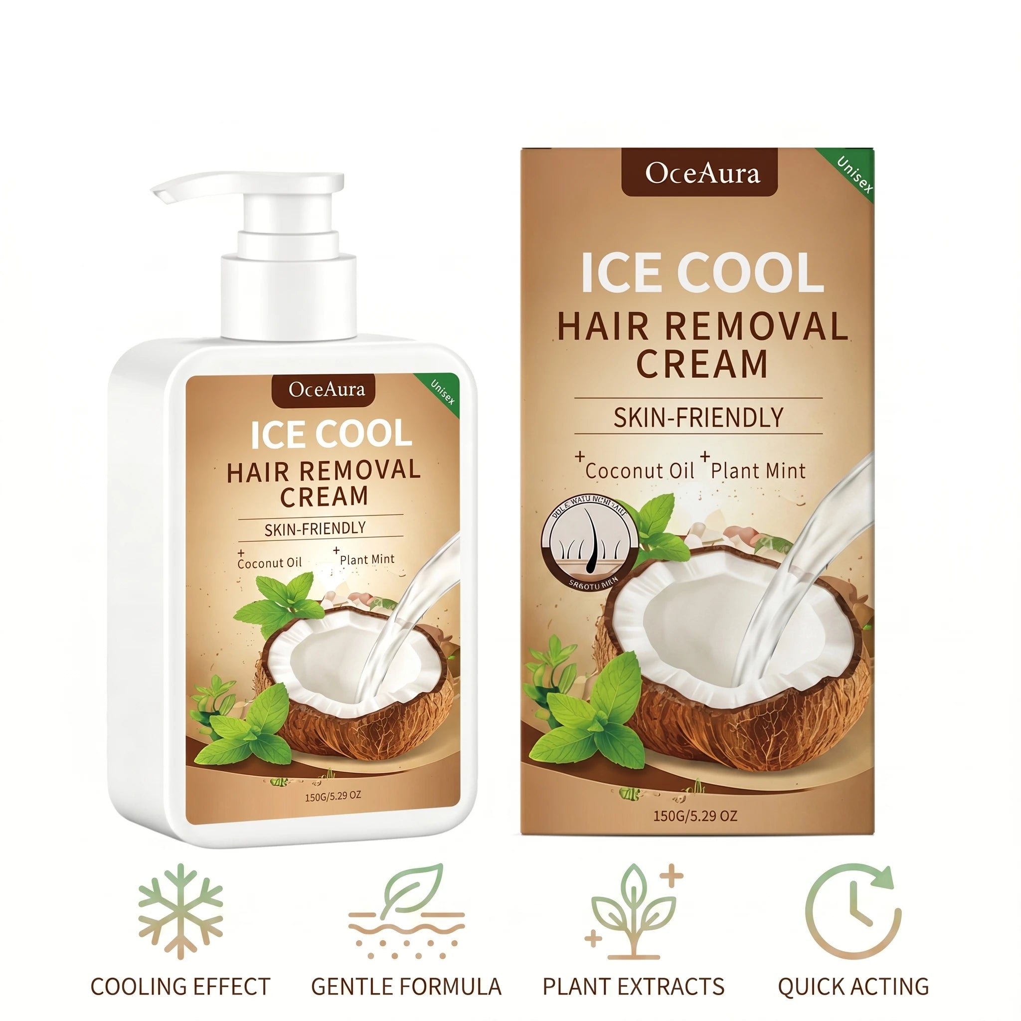 Ice Cool Painless Hair Removal Cream for Face and Body - 7