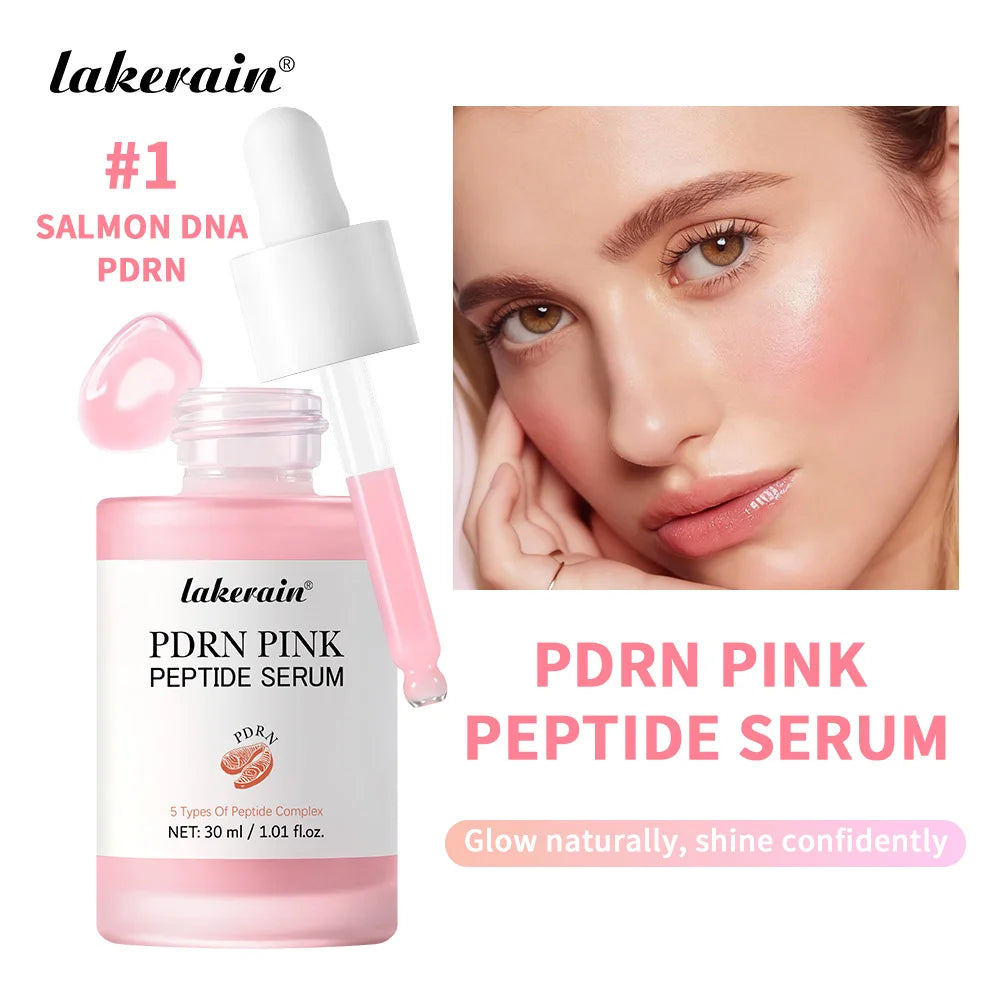 Salmon DNA PDRN Pink Peptide Facial Serum for Radiant Skin