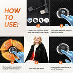 Wearable USB Graphene Heated Hooded Shawl