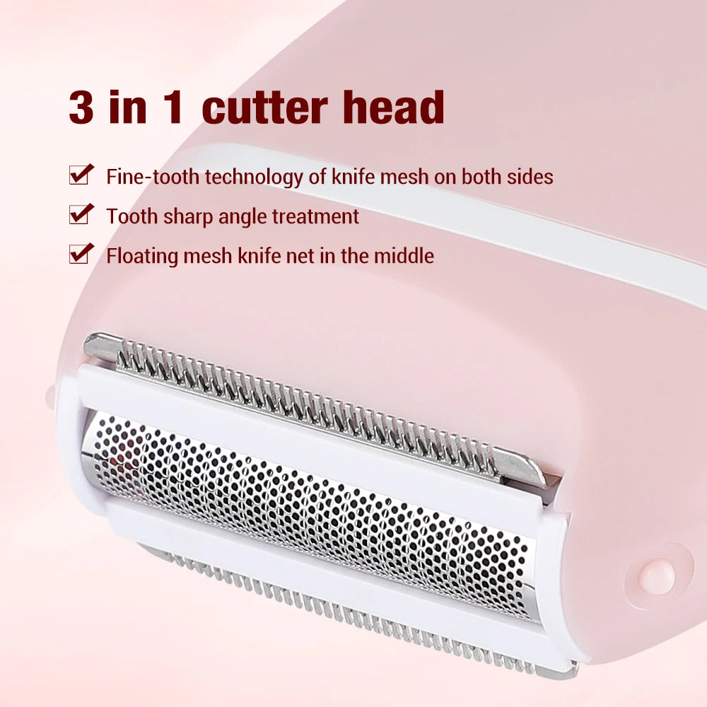 Compact Portable Electric Hair Removal Shaver for Women
