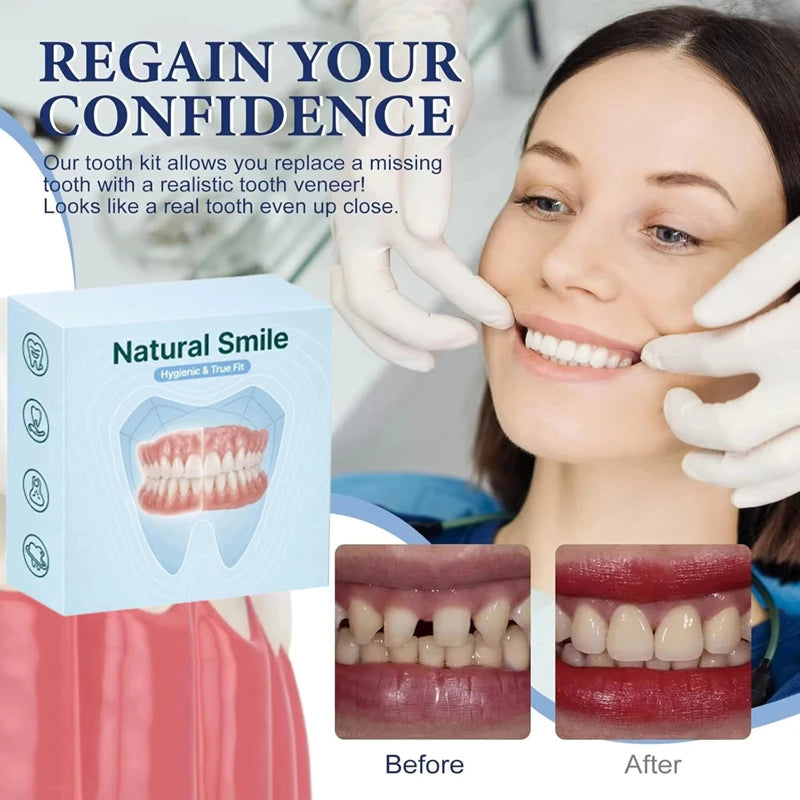 Comfortable Silicone Cosmetic Dentures for Smile Enhancement - 7