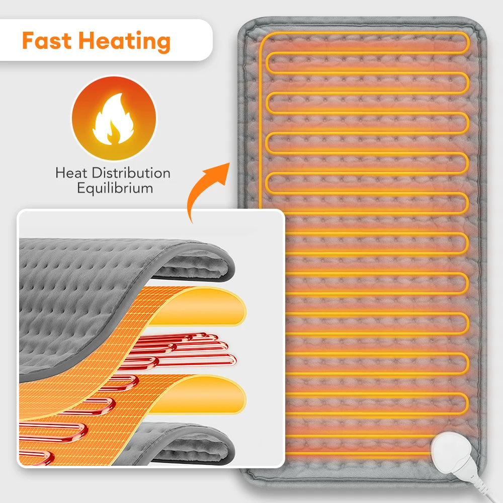Electric Heating Pad for Back and Muscle Pain Relief