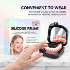 Realistic Cosmetic Denture Set with Mirror Storage Case