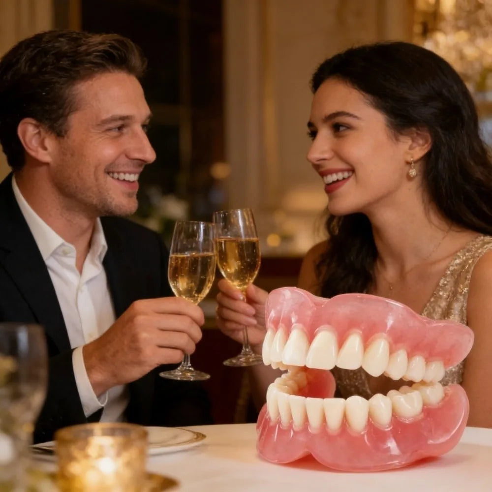 Realistic Full Set Upper and Lower Dentures for Natural Smile - 6