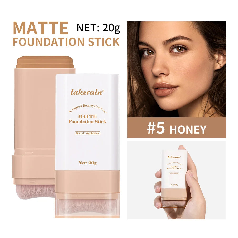 Matte Foundation Stick with Built-in Blending Brush