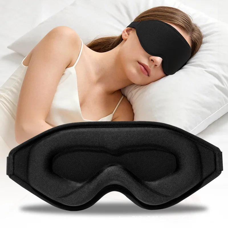 3D Memory Foam Contoured Sleep Mask for Total Light Blockout