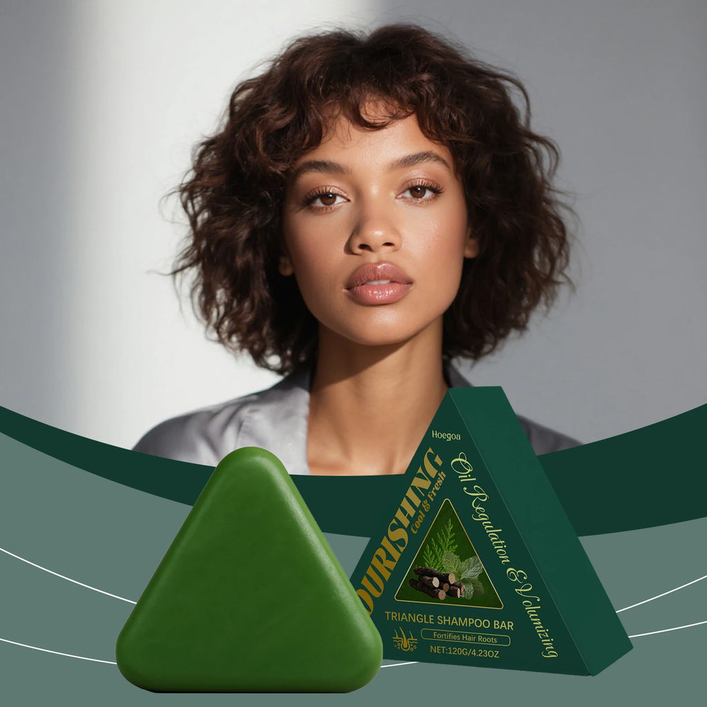 Herbal Triangle Hair Growth and Oil Control Shampoo Bar
