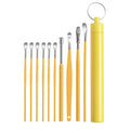 Stainless Steel Ear Wax Removal Cleaning Kit with Storage Case