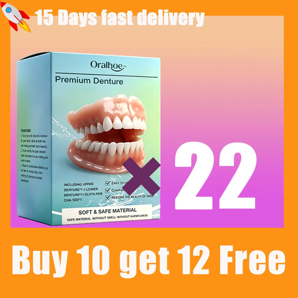 Adjustable Cosmetic Denture Set for Instant Smile Enhancement