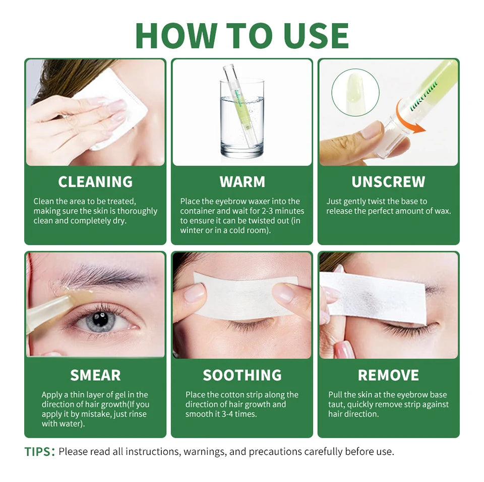 At-Home Precision Eyebrow Waxing Wand Kit