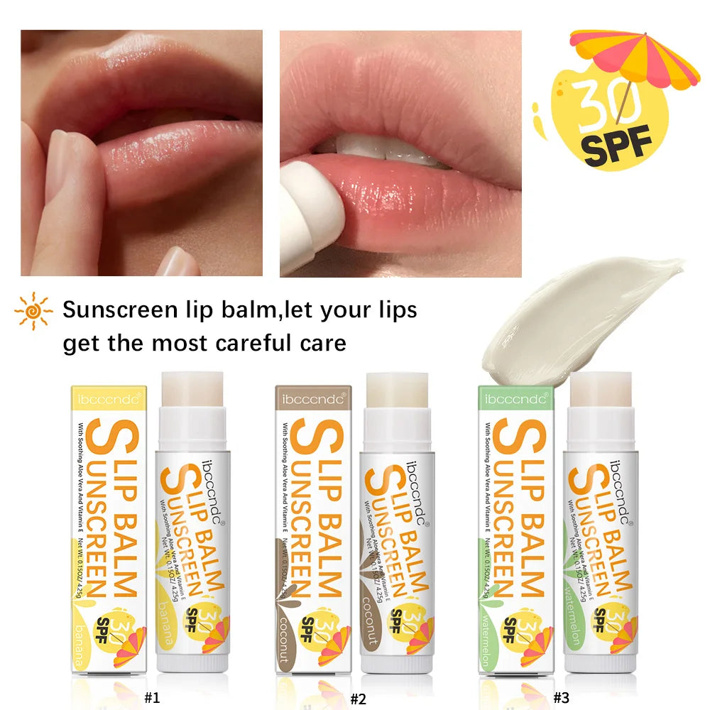SPF 30 Moisturizing Sunscreen Lip Balm for UV Protection