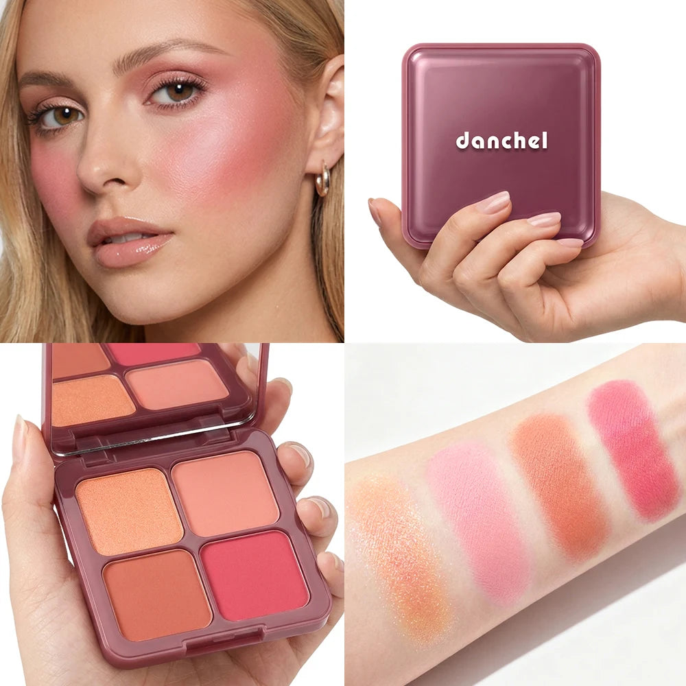 4-Shade Soft Blur Face Blush Palette