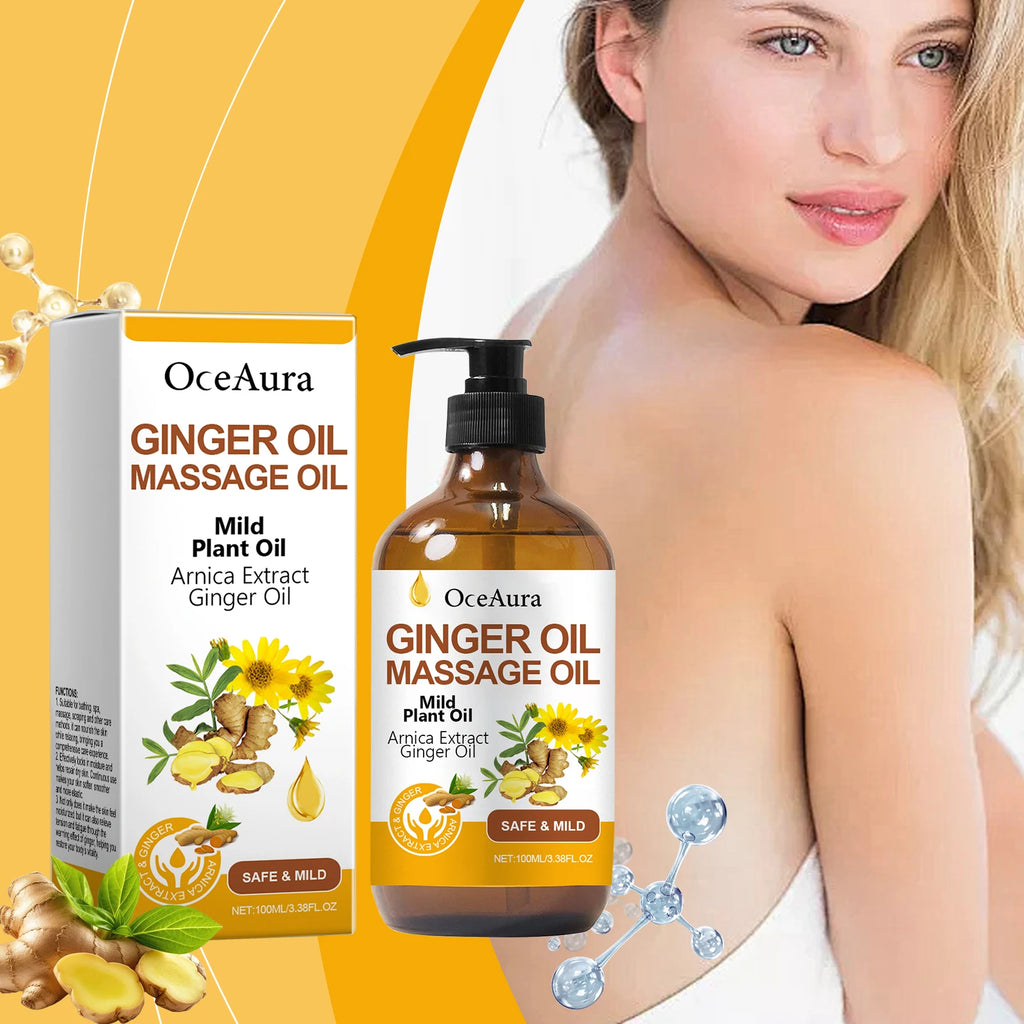 Ginger Essential Massage Oil for Muscle Relief and Skin Nourishment