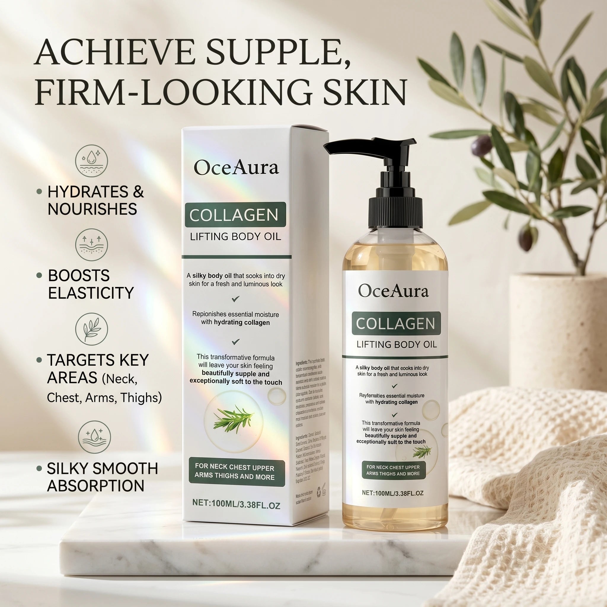 Collagen Body Firming and Hydrating Massage Oil - 5