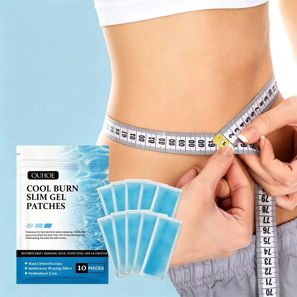 Cooling Slimming Gel Patches for Body Contouring and Hydration