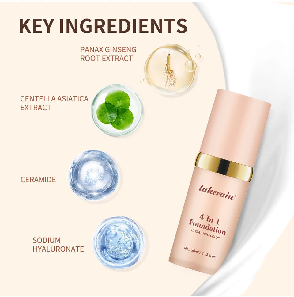 4-in-1 Color Changing Foundation with SPF 30 - 12
