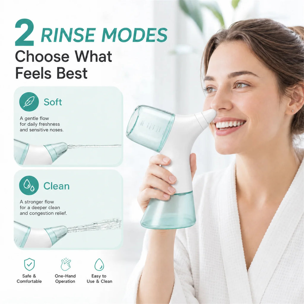 Electric Nasal Irrigator for Sinus Congestion Relief