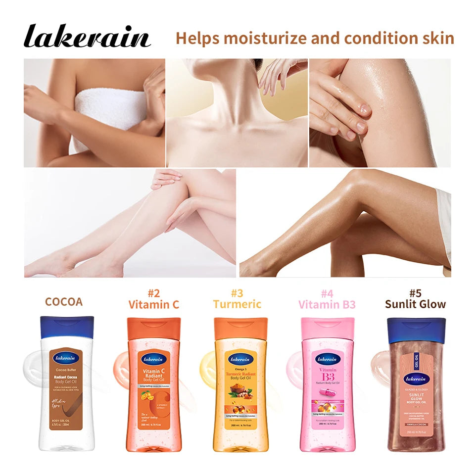 Radiant Hydrating Body Gel Oil for Soft Glowing Skin