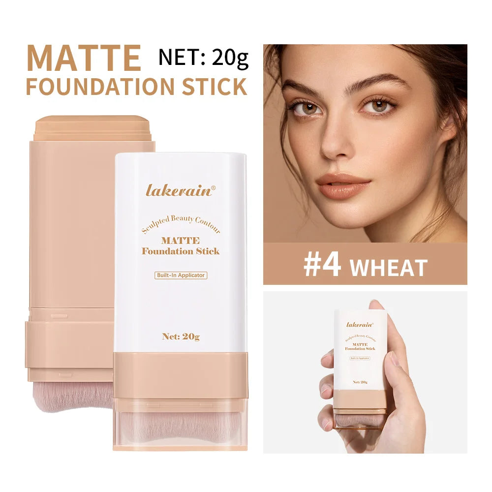 Matte Foundation Stick with Built-in Blending Brush