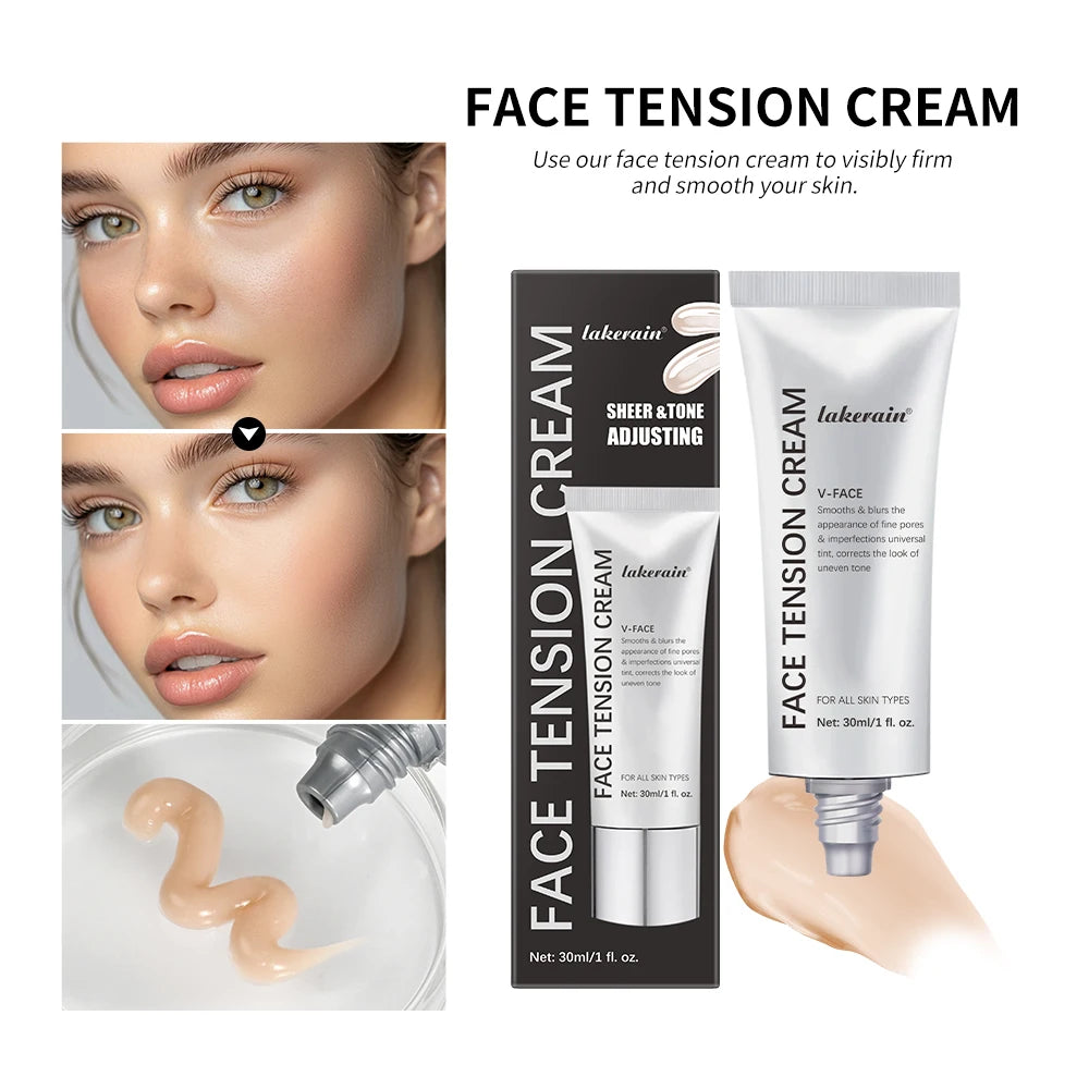 Instant Firming Face Tension Cream for Smooth Makeup Base